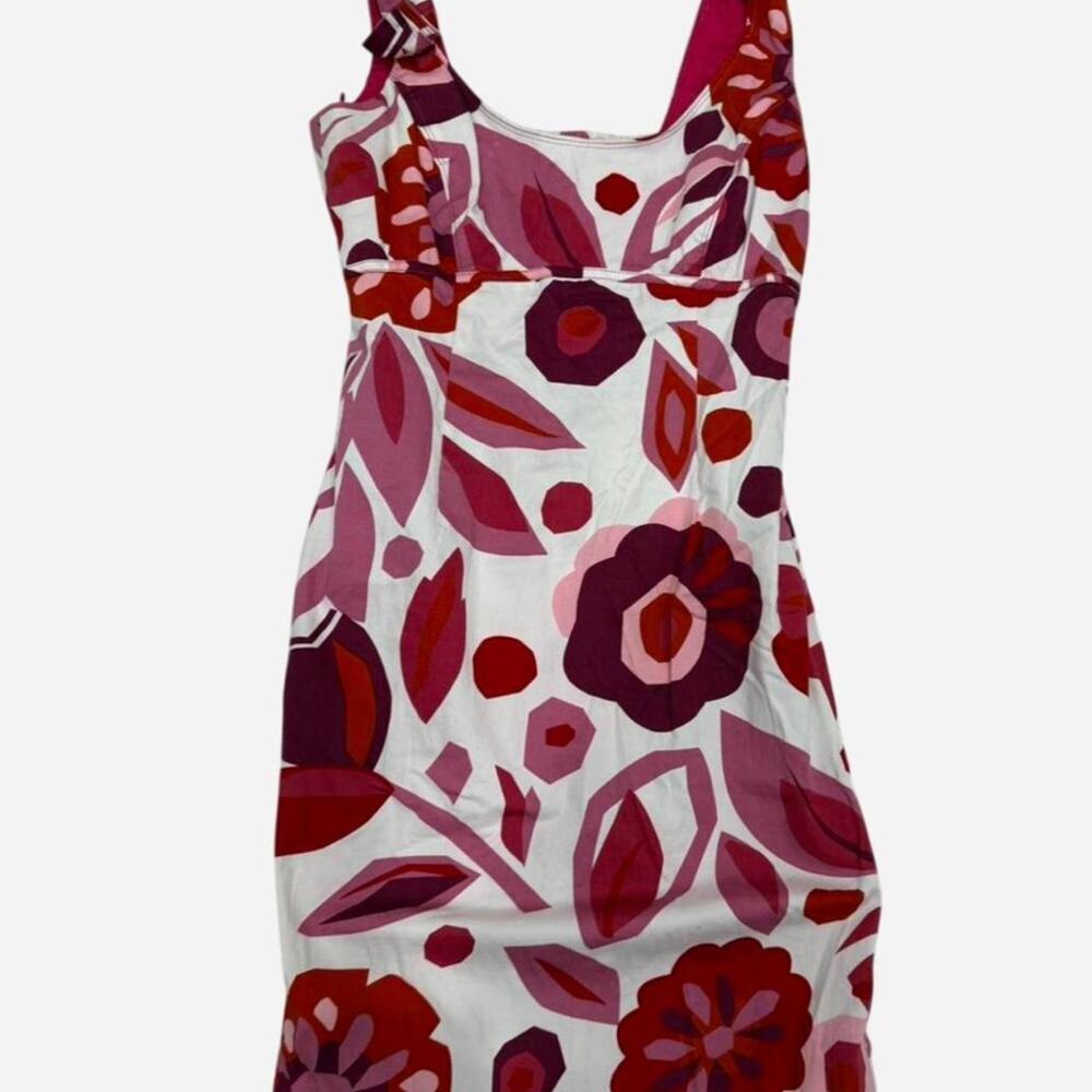 Vintage Y2K pink print summer dress